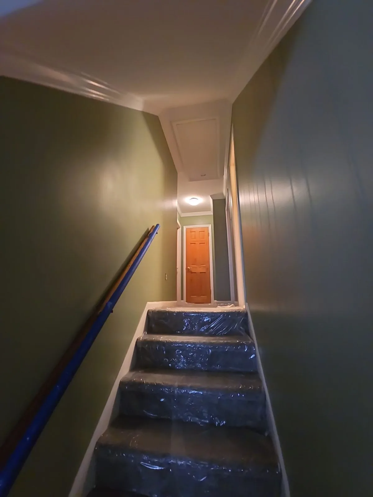Hallway and stairs, Havertown after Sabatini Pro Painting repainted it